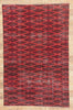 6 x 9 - Red Vintage Turkish Sivas Rug - 52589