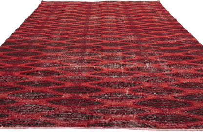 6 x 9 - Red Vintage Turkish Sivas Rug - 52589