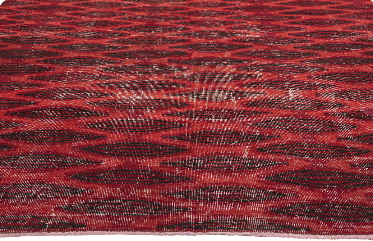 6 x 9 - Red Vintage Turkish Sivas Rug - 52589