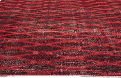 6 x 9 - Red Vintage Turkish Sivas Rug - 52589