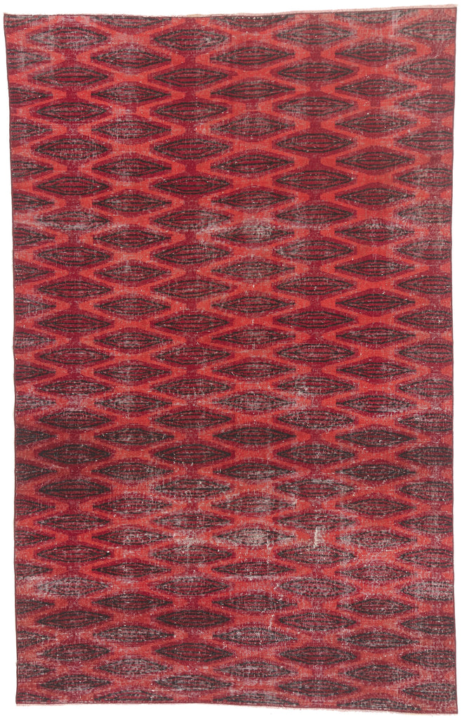 6 x 9 - Red Vintage Turkish Sivas Rug - 52589