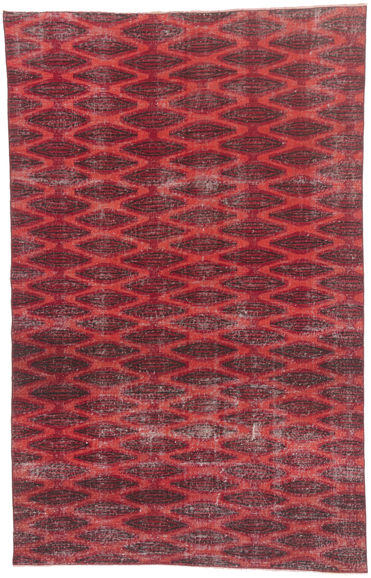 6 x 9 - Red Vintage Turkish Sivas Rug - 52589