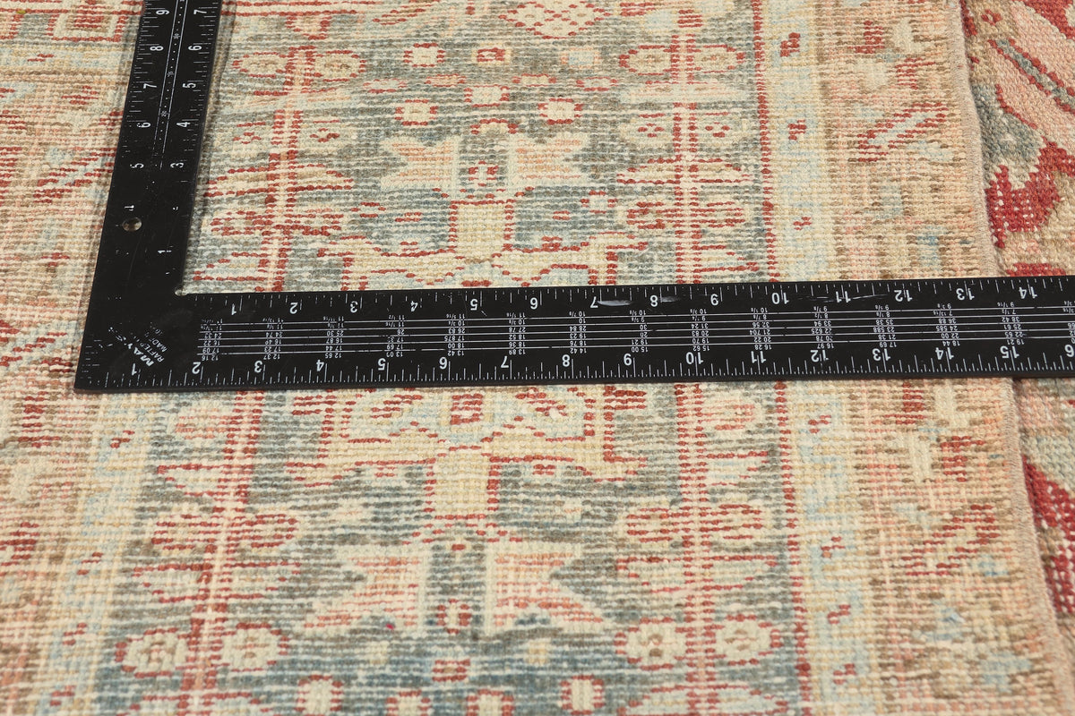 9 x 13 - Red Antique Turkish Heriz Rug - 52634