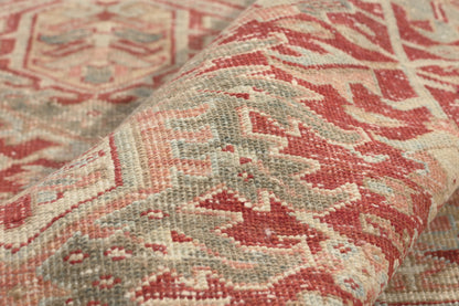 9 x 13 - Red Antique Turkish Heriz Rug - 52634