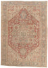 9 x 13 - Red Antique Turkish Heriz Rug - 52634