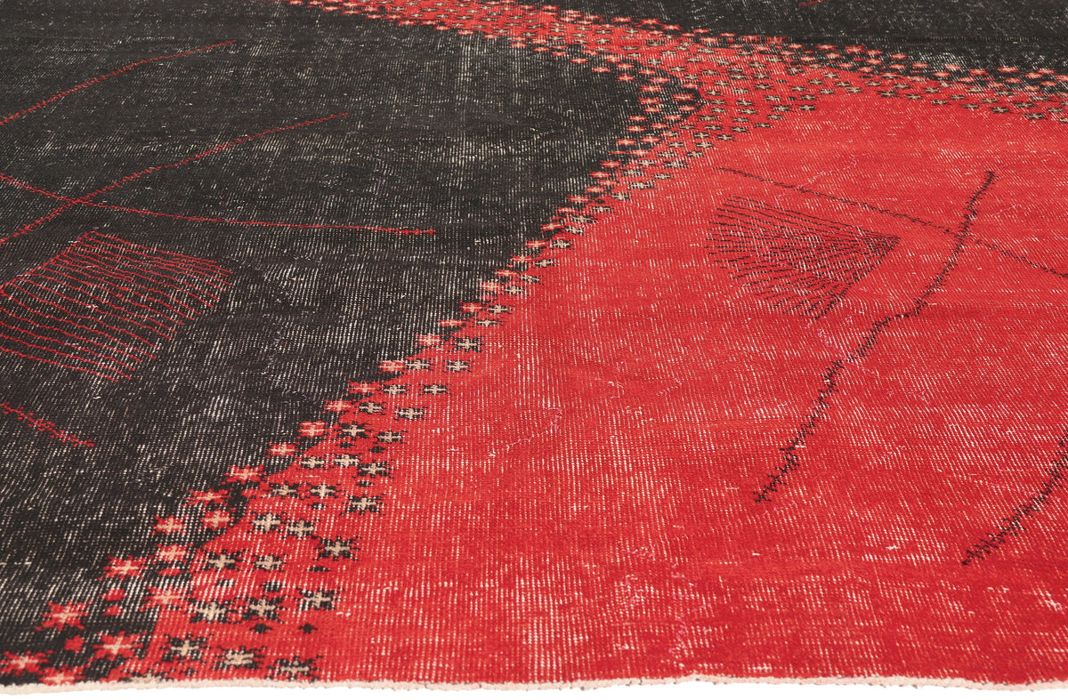 7 x 10 - Red Vintage Turkish Sivas Rug - 52649