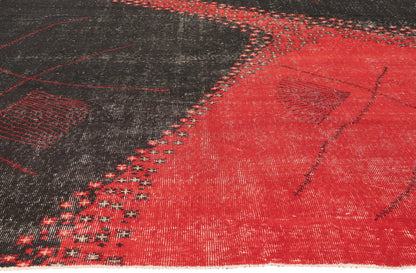 7 x 10 - Red Vintage Turkish Sivas Rug - 52649