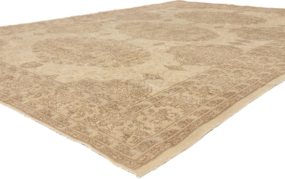 9 x 12 - Beige Vintage Turkish Sivas Rug - 52652