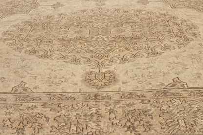 9 x 12 - Beige Vintage Turkish Sivas Rug - 52652