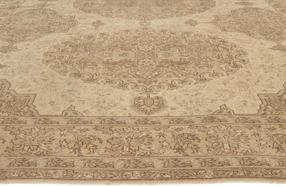 9 x 12 - Beige Vintage Turkish Sivas Rug - 52652