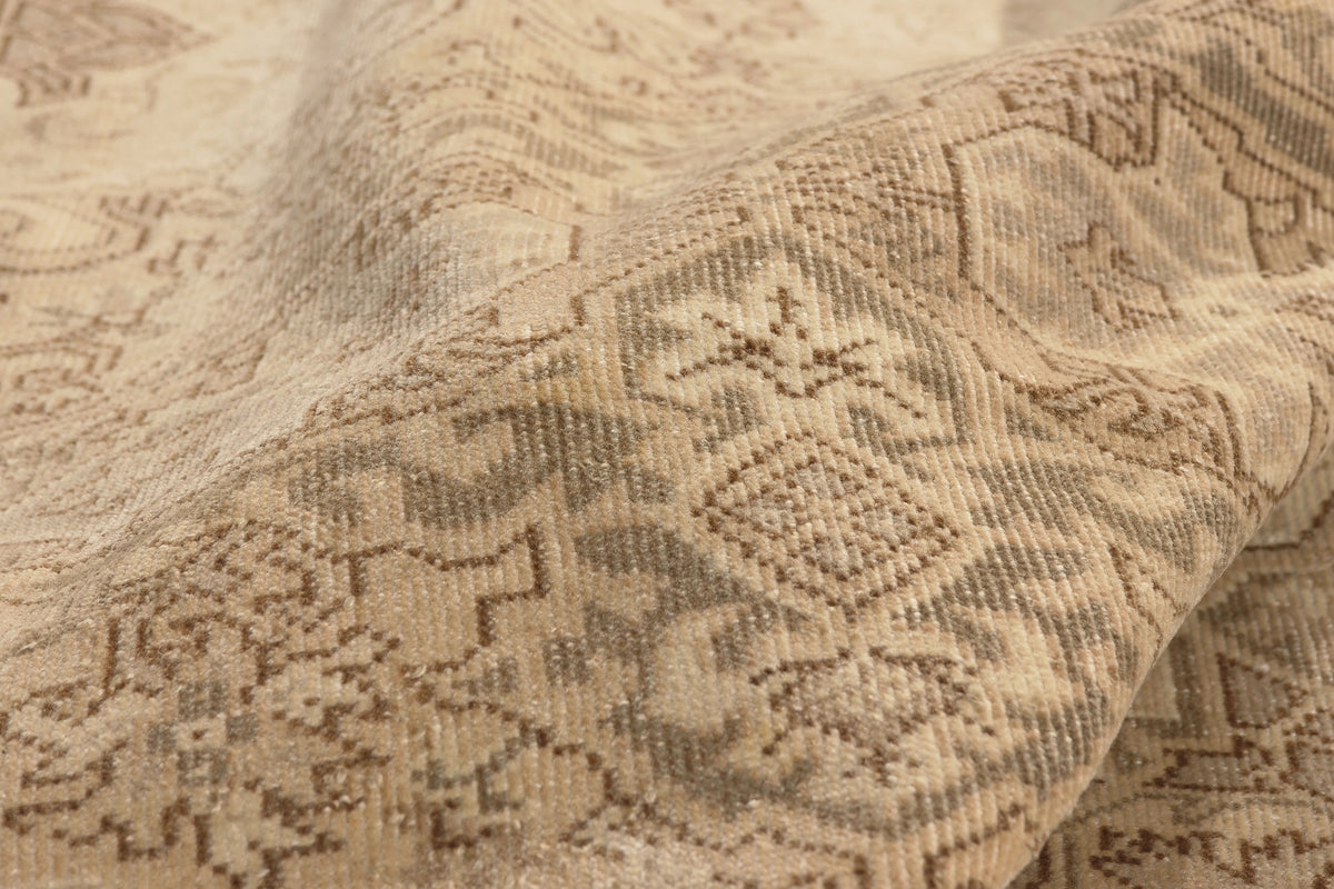 9 x 12 - Beige Vintage Turkish Sivas Rug - 52652