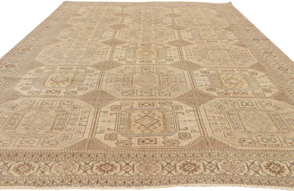 7 x 10 - Beige Vintage Turkish Sivas Rug - 52658