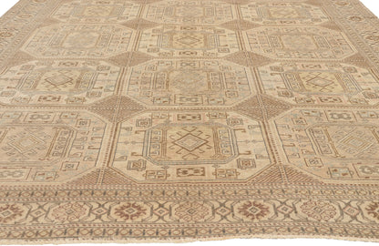 7 x 10 - Beige Vintage Turkish Sivas Rug - 52658