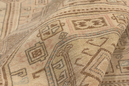 7 x 10 - Beige Vintage Turkish Sivas Rug - 52658