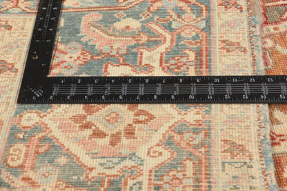 8 x 11 - Rust Antique Turkish Heriz Rug - 52667