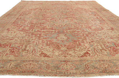 8 x 12 - Rust Antique Turkish Heriz Rug - 52668