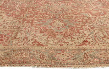 8 x 12 - Rust Antique Turkish Heriz Rug - 52668