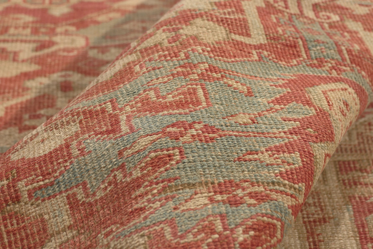 8 x 12 - Rust Antique Turkish Heriz Rug - 52668