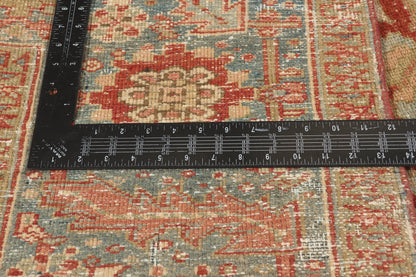 8 x 11 - Red Antique Turkish Heriz Rug - 52670