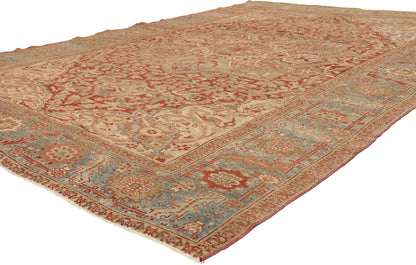 8 x 11 - Red Antique Turkish Heriz Rug - 52670