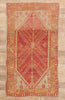 5 x 9 - Red Vintage Turkish Oushak Rug - 52752