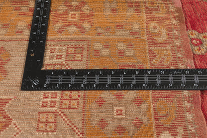 5 x 9 - Red Vintage Turkish Oushak Rug - 52752