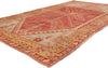 5 x 9 - Red Vintage Turkish Oushak Rug - 52752