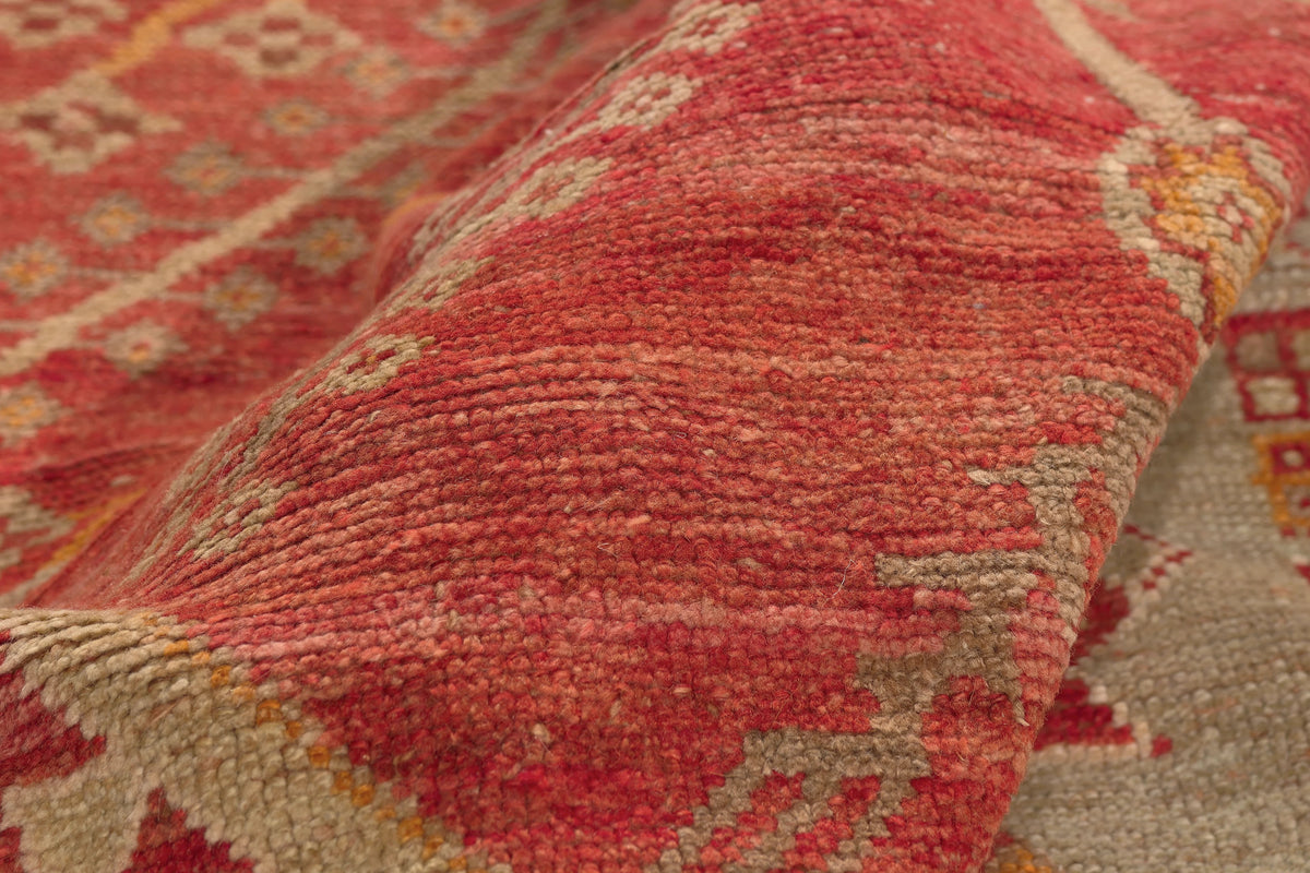 5 x 9 - Red Vintage Turkish Oushak Rug - 52752