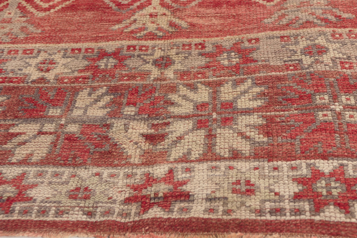 5 x 7 - Red Vintage Turkish Oushak Rug - 52755