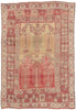 5 x 7 - Red Vintage Turkish Oushak Rug - 52755