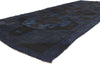 6 x 14 - Navy Blue Vintage Turkish Overdyed Rug - 52841