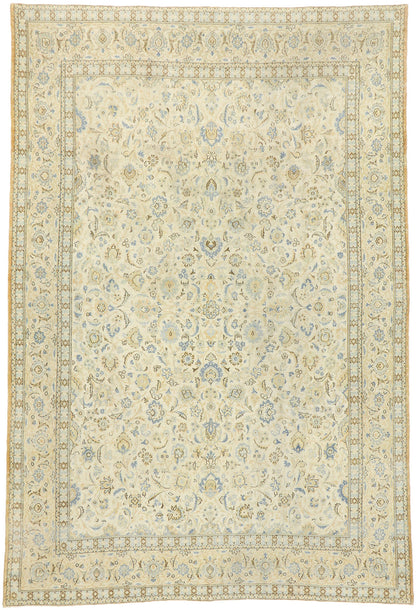 9 x 13 Antique Persian Kashan Rug 52843