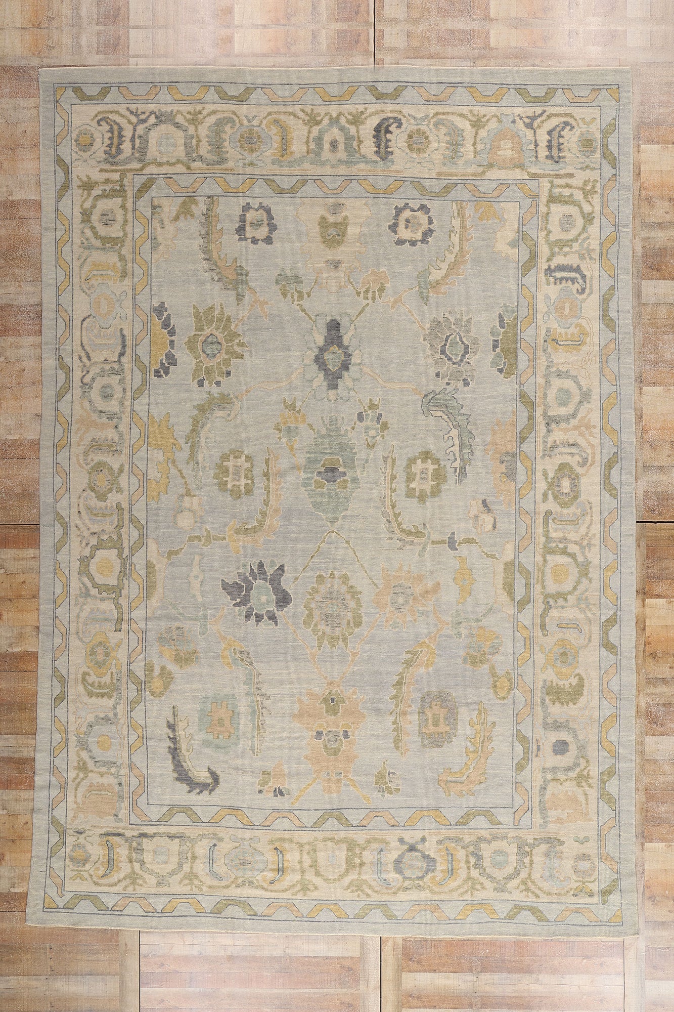 10 x 15 - Gray Turkish Oushak Rug - 52869