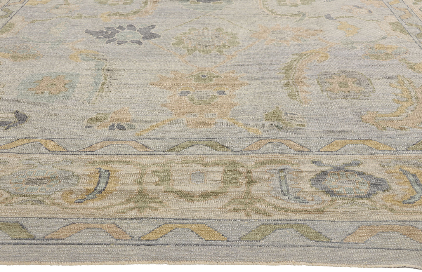 10 x 15 - Gray Turkish Oushak Rug - 52869