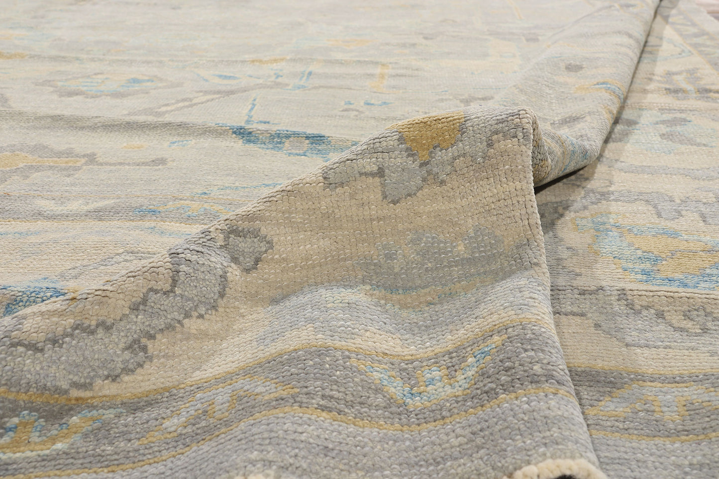10 x 15 - Gray Turkish Oushak Rug - 52874