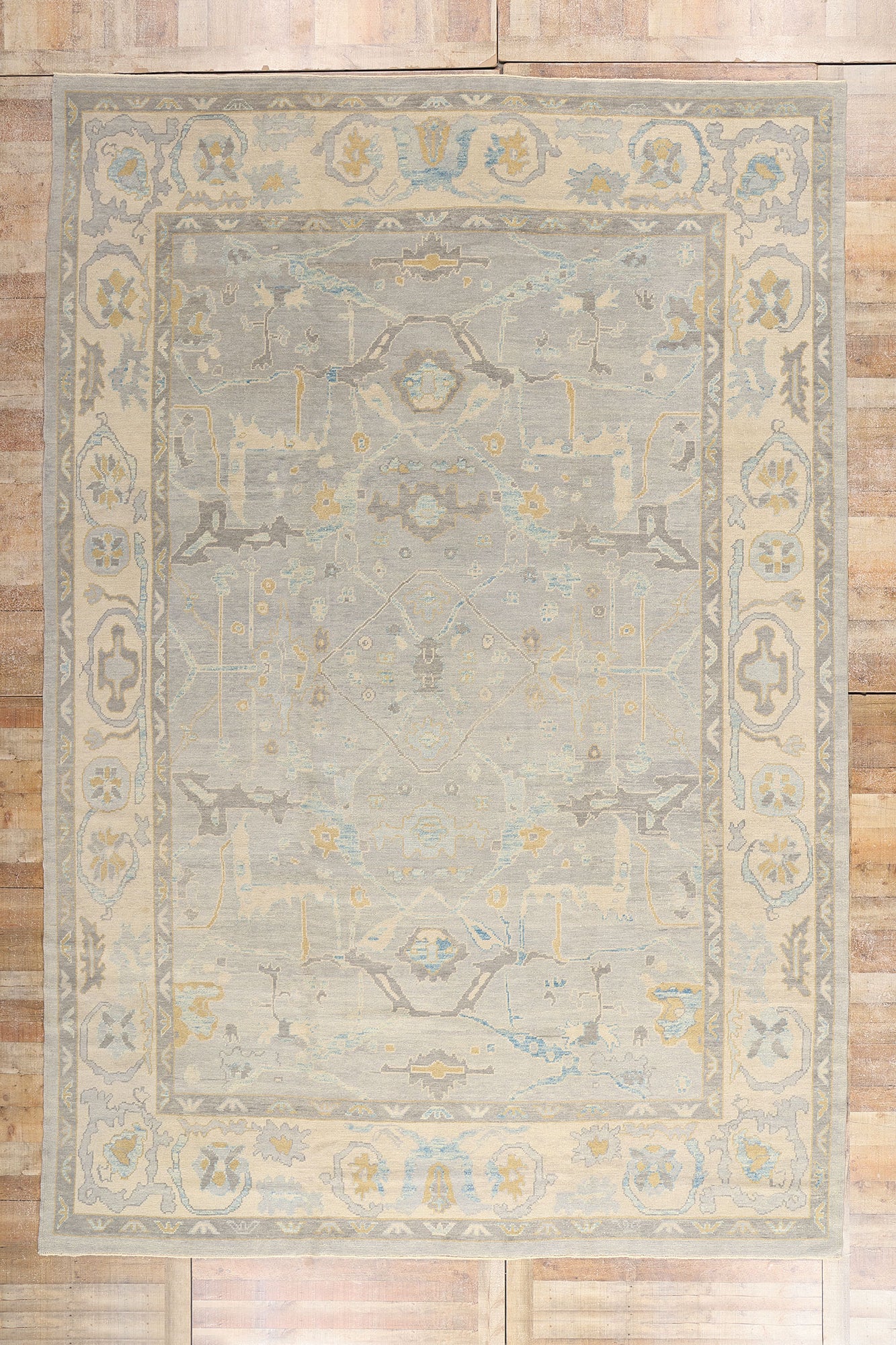 10 x 15 - Gray Turkish Oushak Rug - 52874