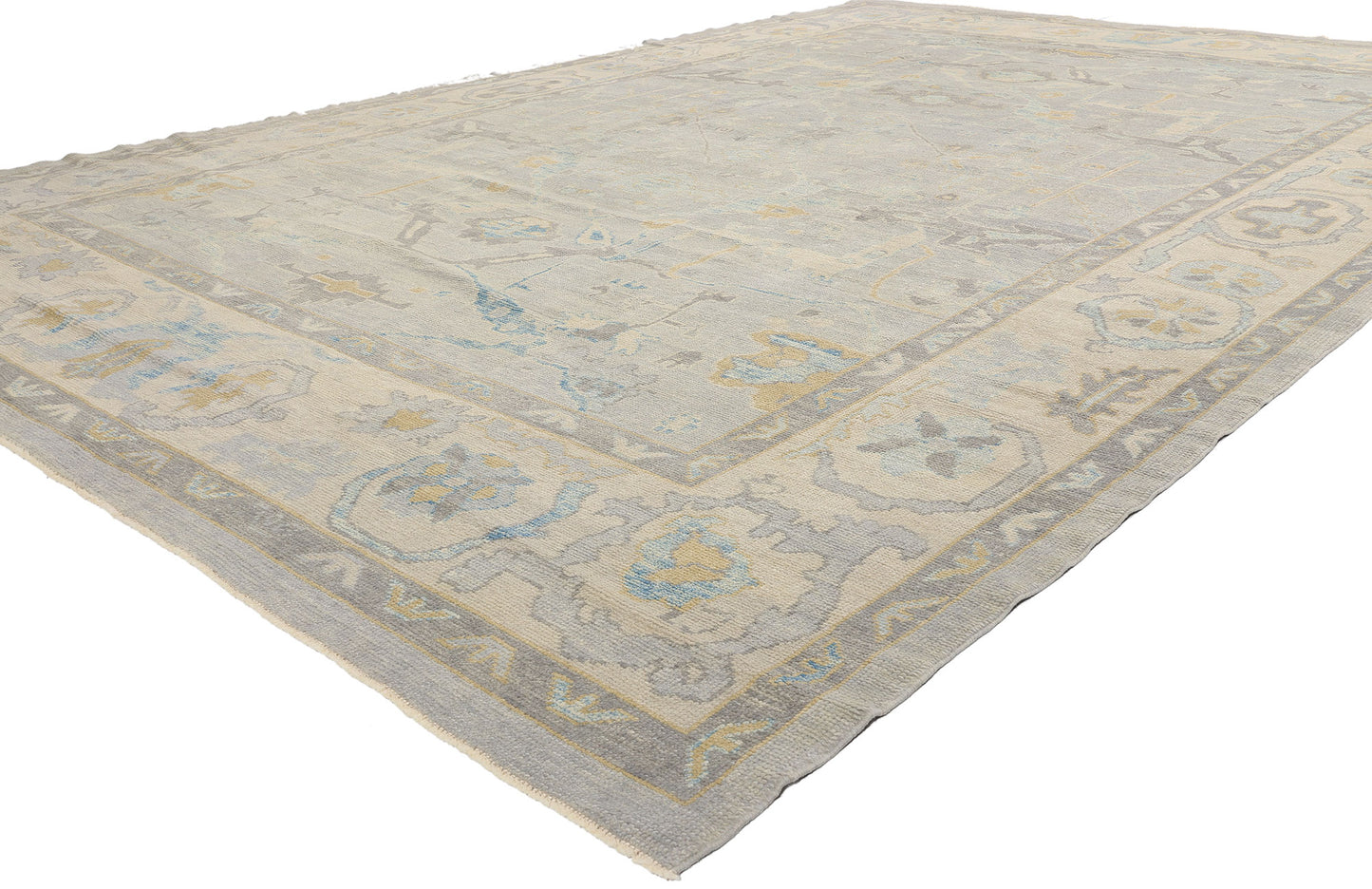 10 x 15 - Gray Turkish Oushak Rug - 52874
