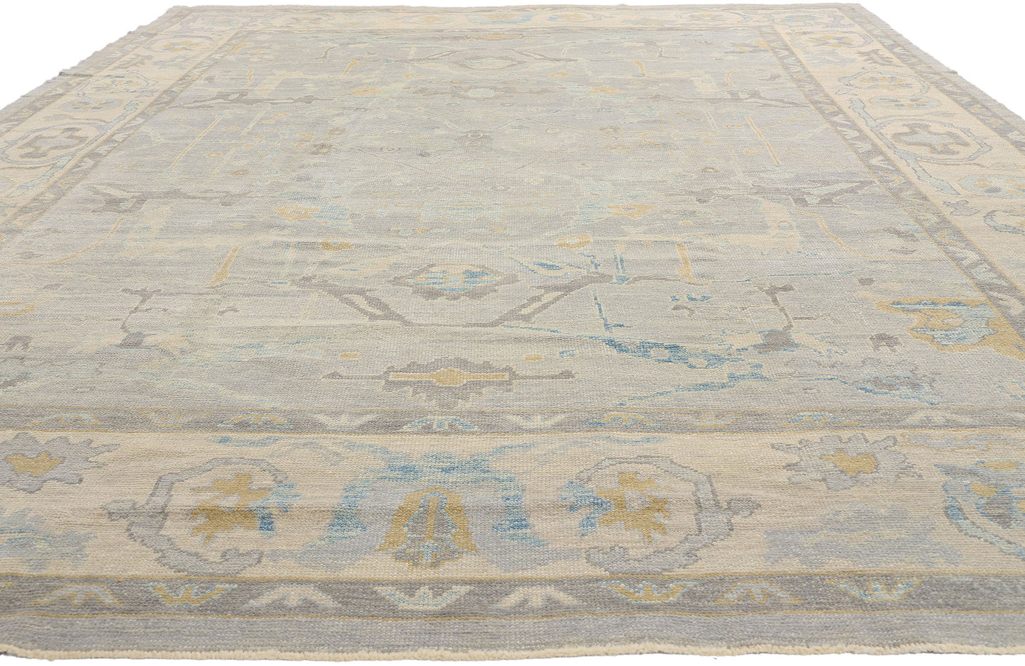 10 x 15 - Gray Turkish Oushak Rug - 52874