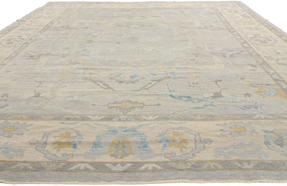 10 x 15 - Gray Turkish Oushak Rug - 52874