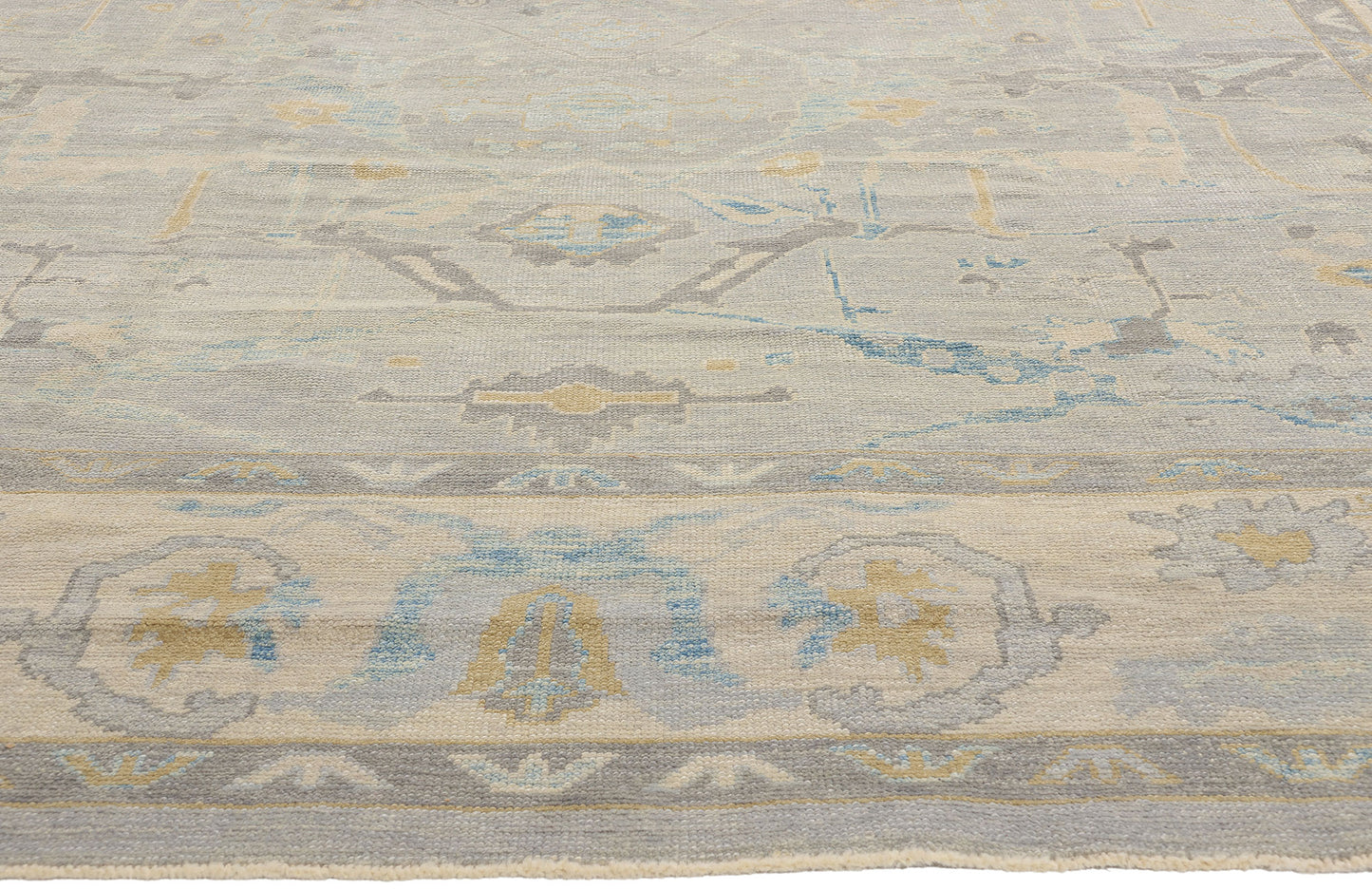 10 x 15 - Gray Turkish Oushak Rug - 52874