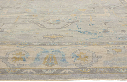 10 x 15 - Gray Turkish Oushak Rug - 52874