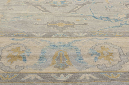 10 x 15 - Gray Turkish Oushak Rug - 52874