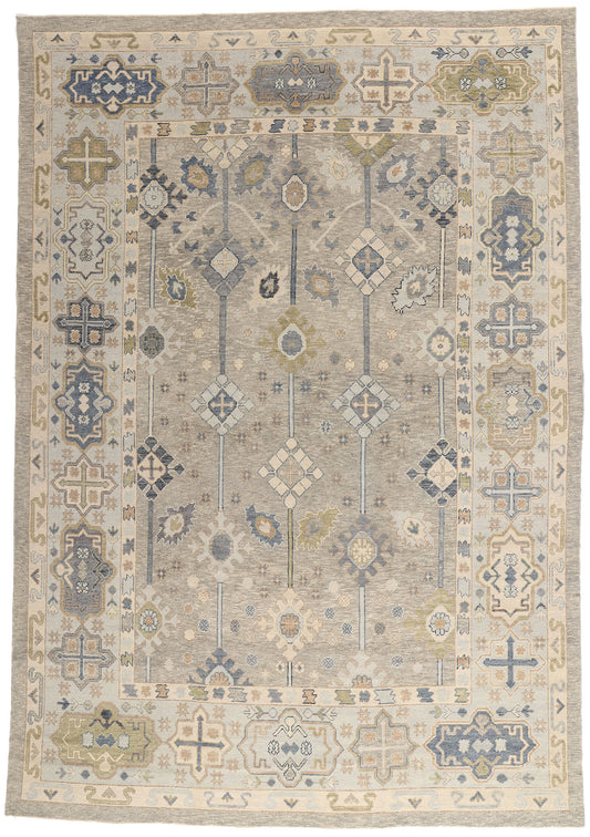 10 x 15 - Gray Turkish Oushak Rug - 52890