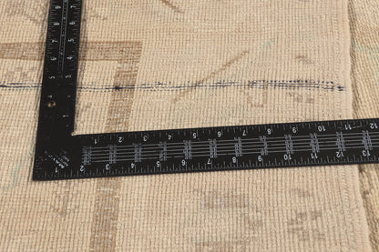 6 x 8 Beige Vintage Turkish Oushak Rug 52960