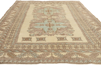 6 x 8 - Beige Turkish Kazak Rug - 52962