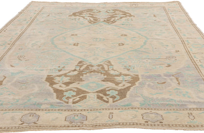 6 x 9 Vintage Turkish Oushak Rug 52965