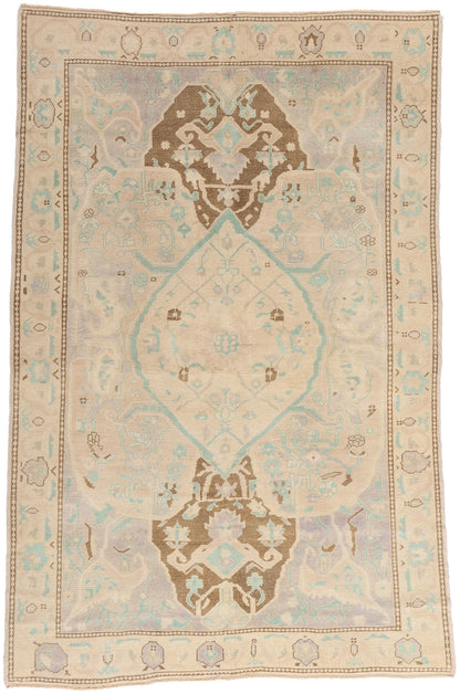 6 x 9 Vintage Turkish Oushak Rug 52965