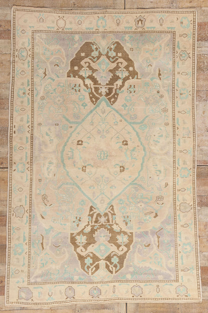 6 x 9 Vintage Turkish Oushak Rug 52965