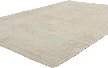 6 x 9 Vintage Turkish Oushak Rug 52967