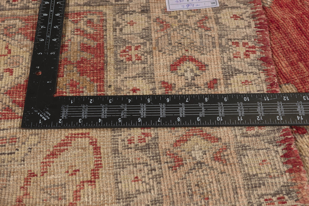 5 x 11 - Red Vintage Turkish Oushak Rug - 52980